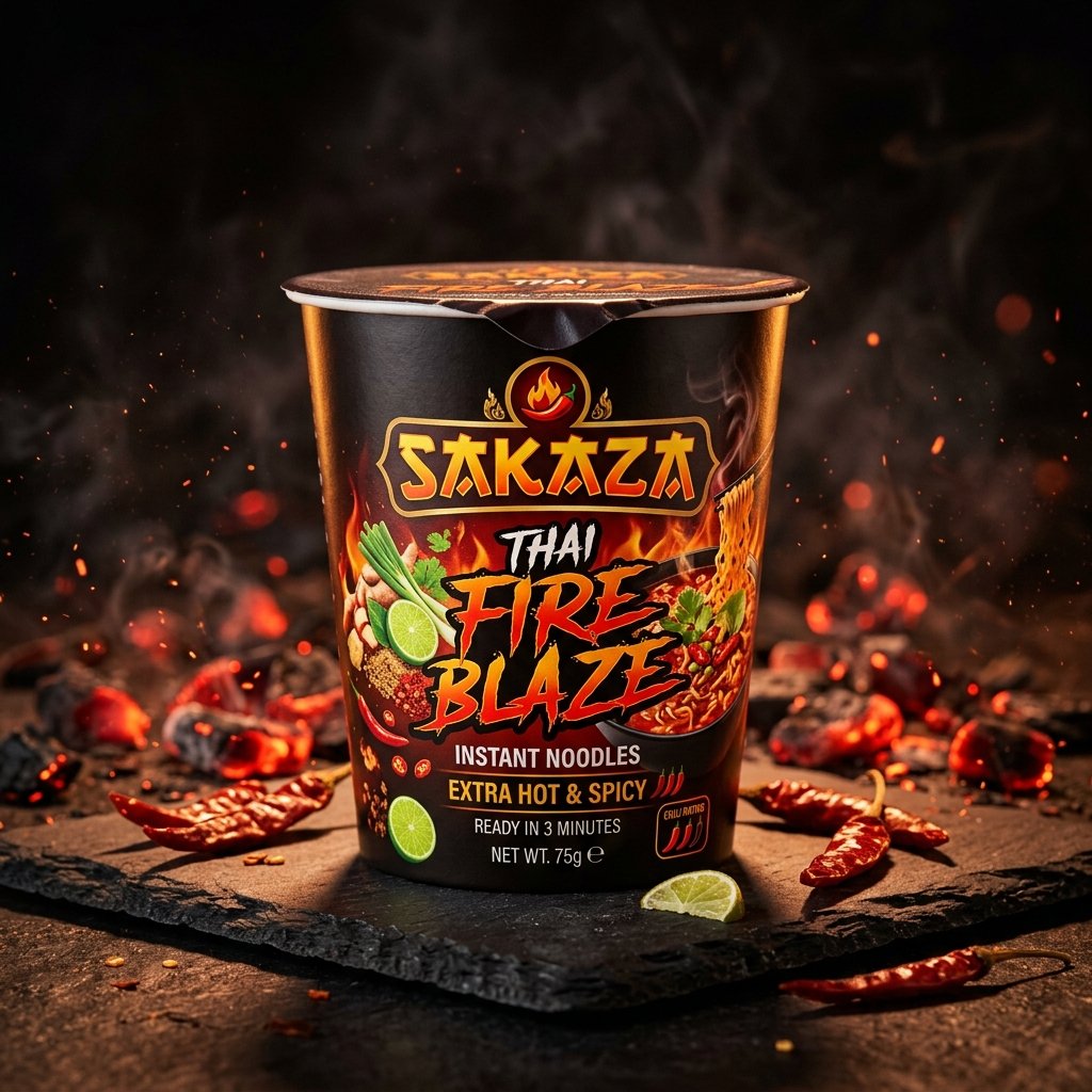 Sakaza Thai Fire Blaze Instant Noodles
